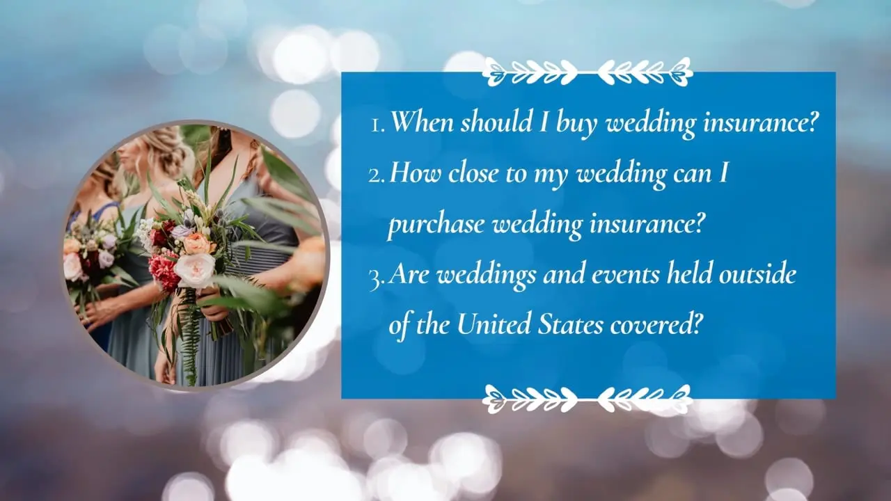 When should I buy wedding insurance? Are weddings covered outside of the US?