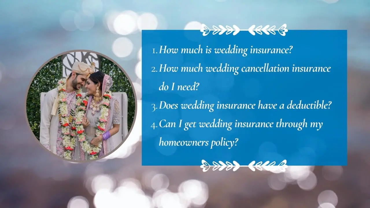 FAQ- How much is wedding insurance?